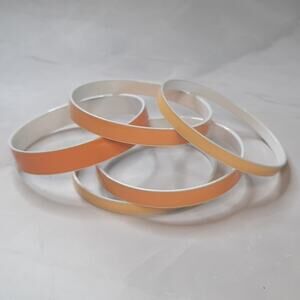 Set of Five Sunny Bangle Bracelets